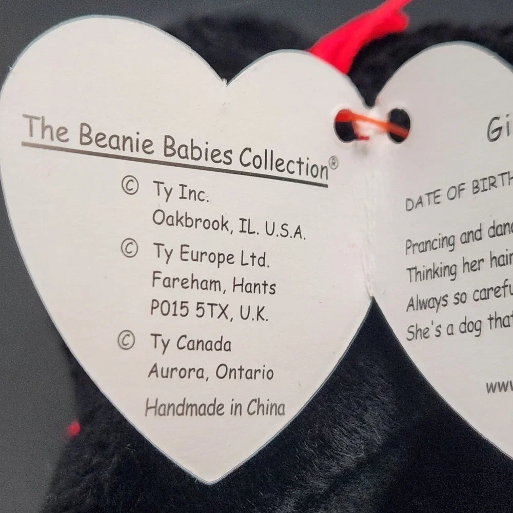 Vintage Retired‎ GiGi TY Beanie Baby Poodle Dog